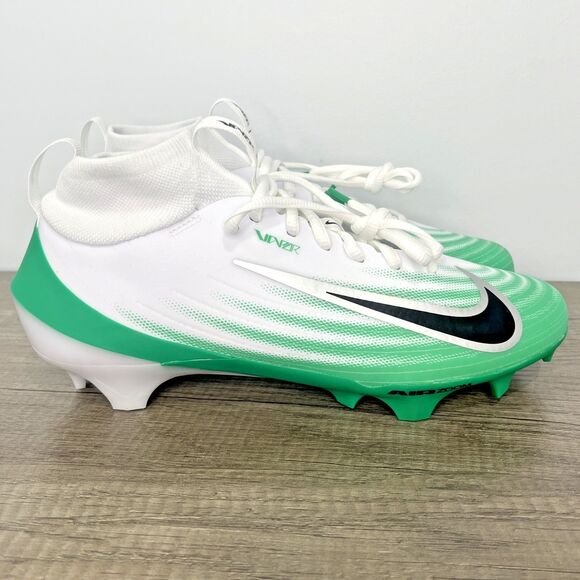 Men's Nike Air Zoom Vapor Pro 1 Green White Football Cleats HM8850-100 Size 9 - Picture 1 of 9